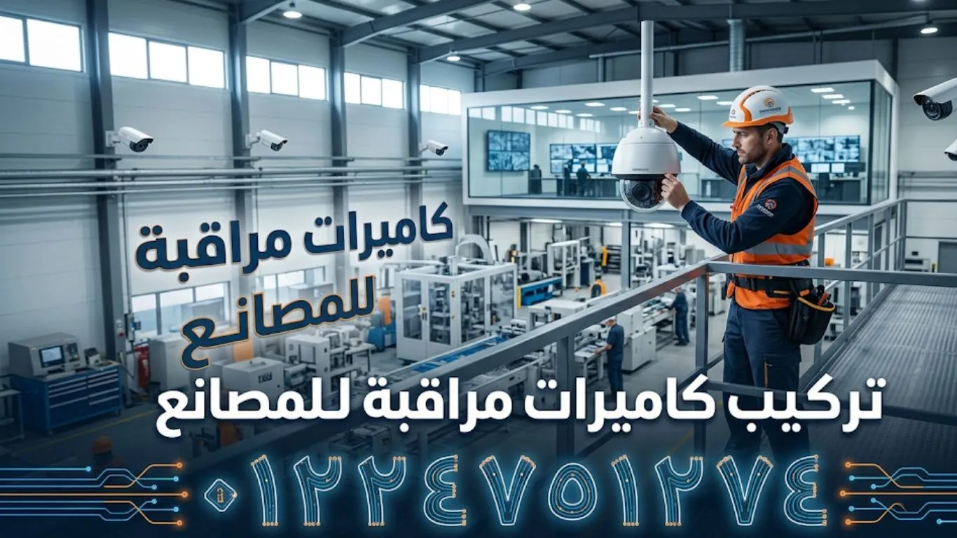 تركيب كاميرات مراقبة للمصانع 01224751274