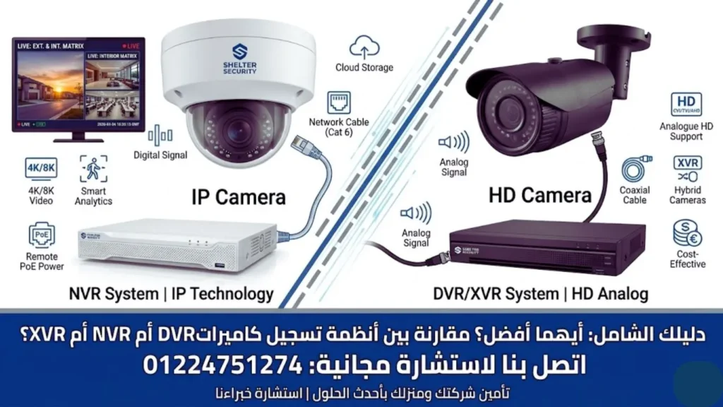 أيهما أفضل DVR و NVR؟ 01224751274  