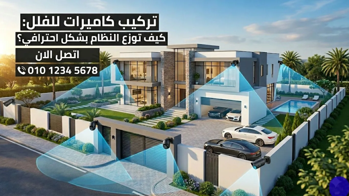 تركيب كاميرات للفلل كيف توزع النظام بشكل احترافي؟