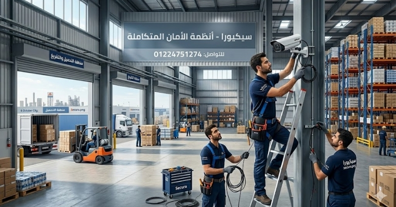 تركيب كاميرات مراقبة أكتوبر للمخازن أفضل توزيع ارخص اسعار 01224751274