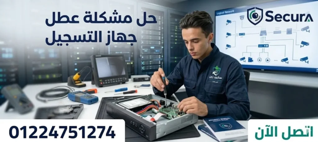 حل مشكلة عطل جهاز التسجيل DVR و NVR - سيكيورا زون 01224751274