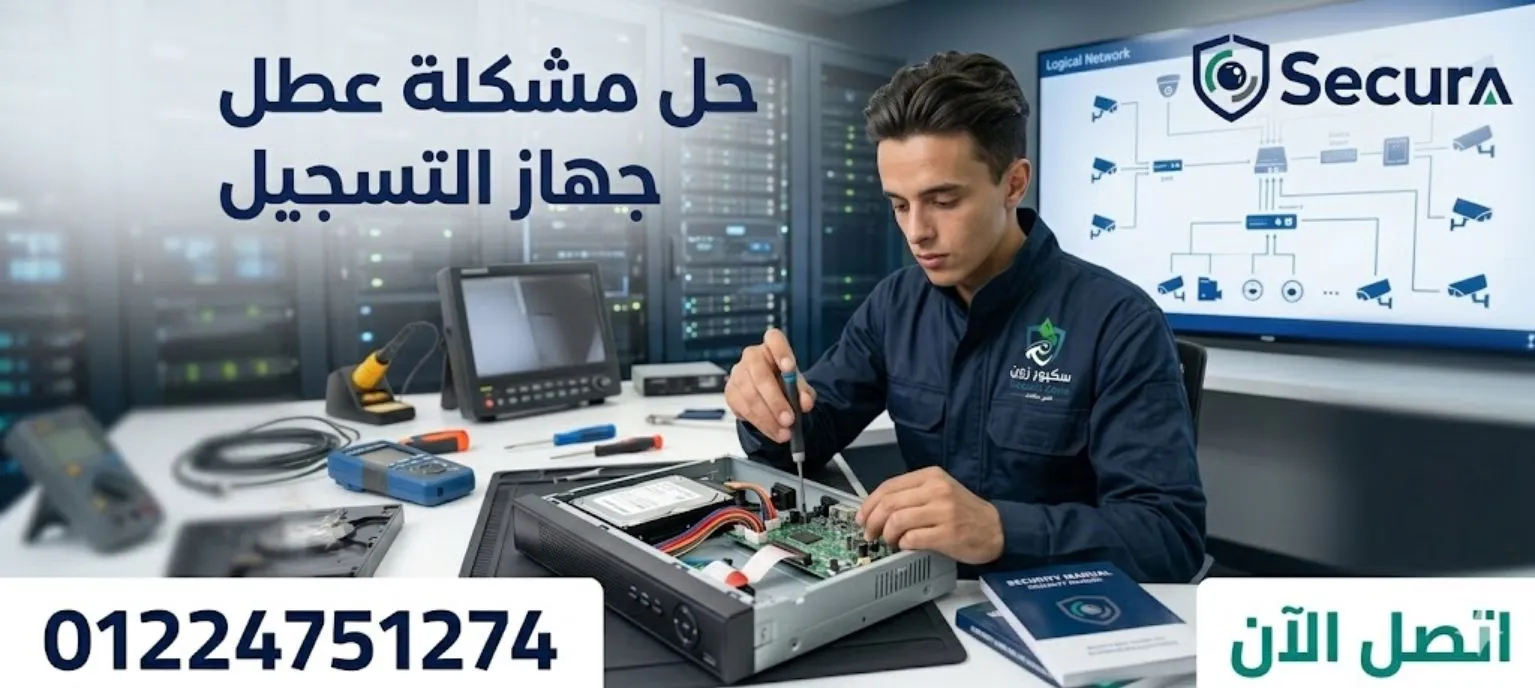 حل مشكلة عطل جهاز التسجيل DVR و NVR - سيكيورا زون 01224751274