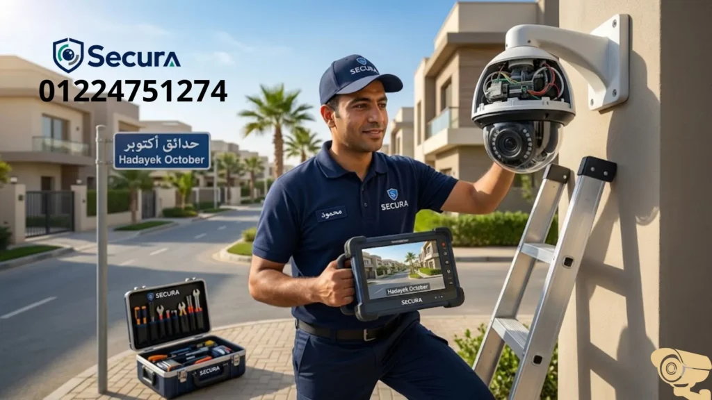 صيانة كاميرات مراقبة في حدائق أكتوبر بسرعة ودقة 01224751274