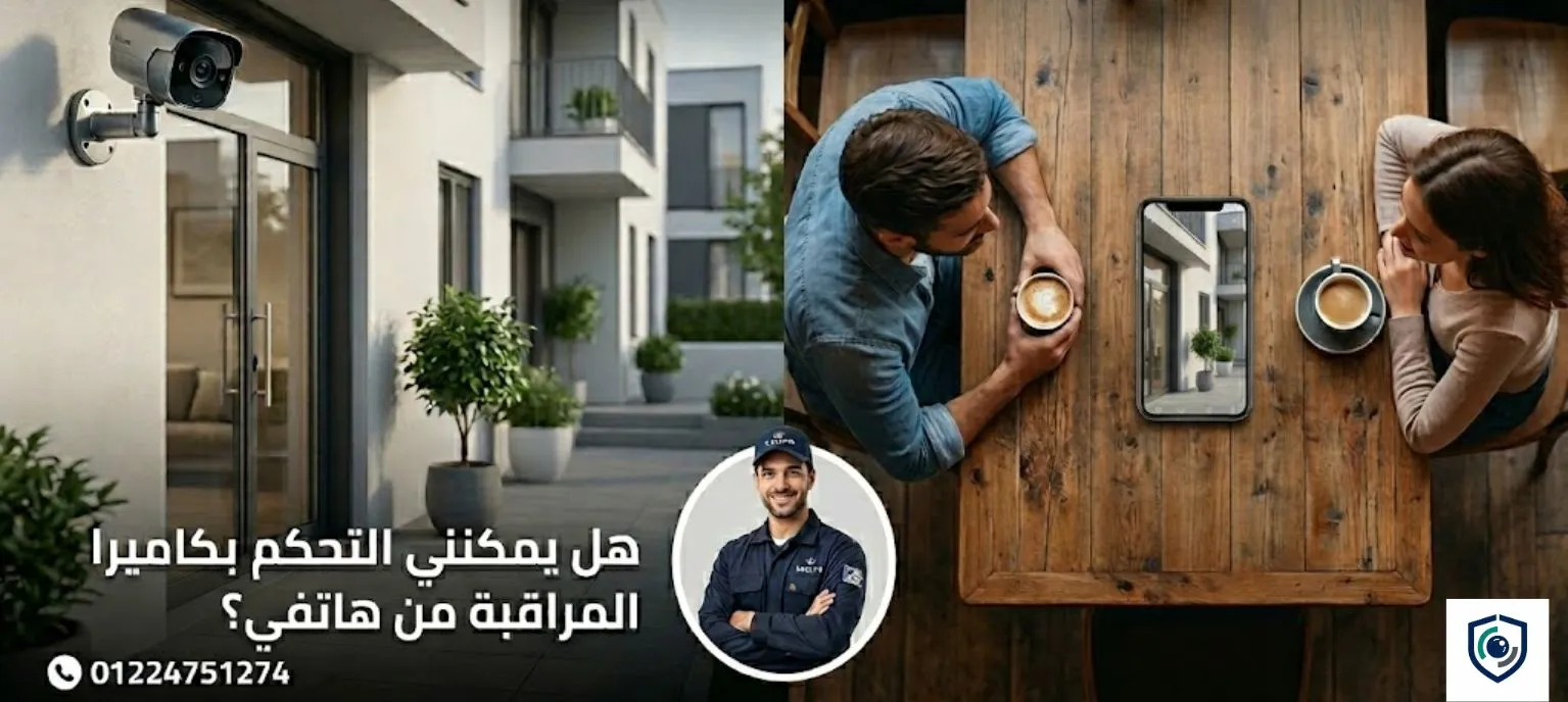 هل يمكنني التحكم بكاميرا المراقبة من هاتفي؟ في حدائق أكتوبر 01224751274