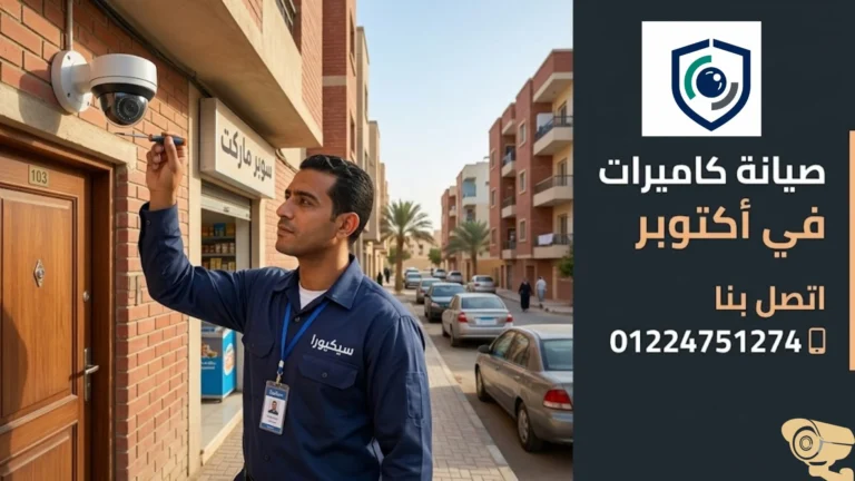 صيانة كاميرات في أكتوبر الجديدة للمنازل والشركات 01224751274