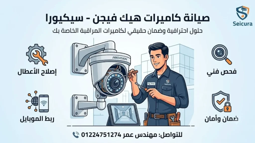 رقم صيانة كاميرات هيك فيجن في مصر سيكيورا 01224751274