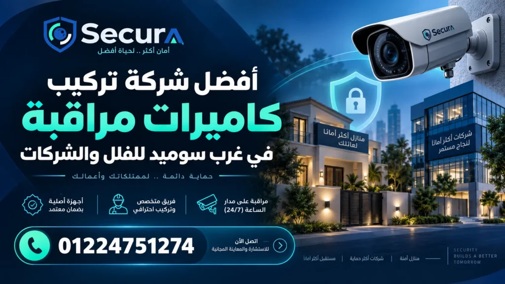 رقم أفضل شركة تركيب كاميرات مراقبة في غرب سوميد للفلل والشركات 01224751274